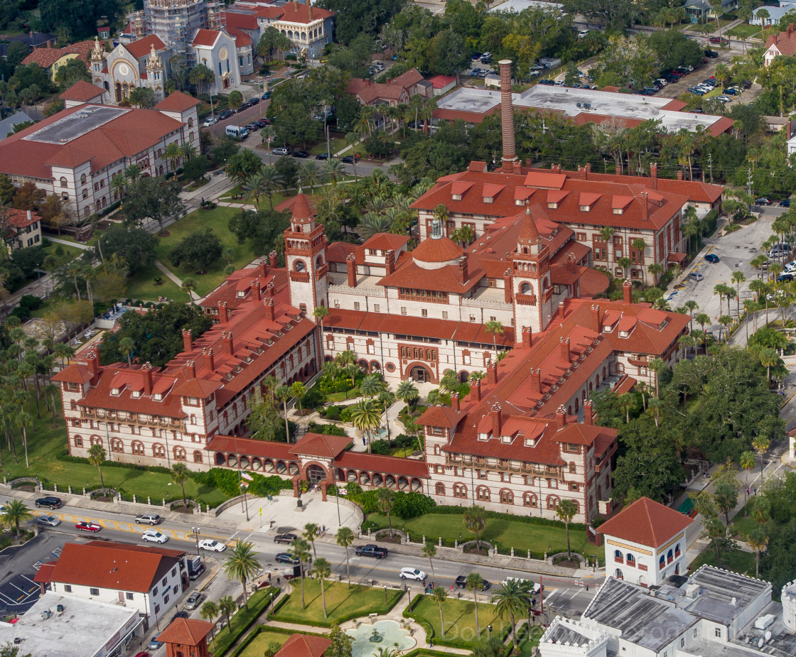 "Flagler college aerial" stock image