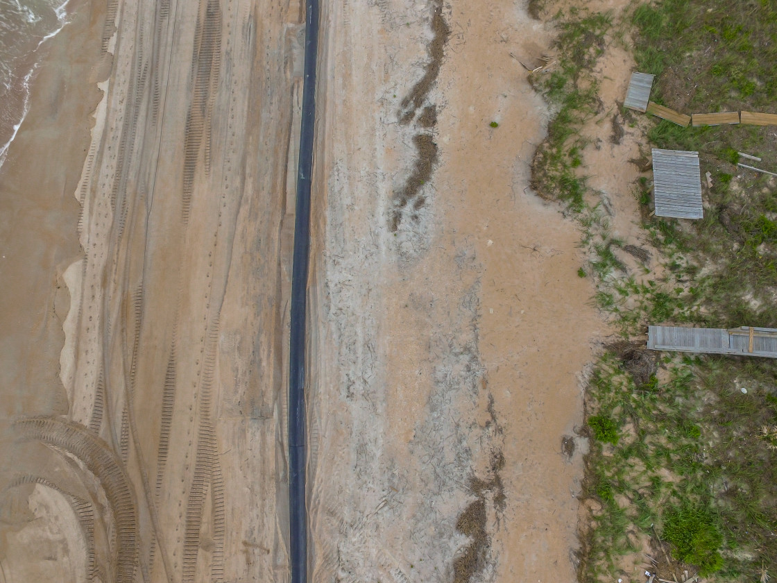 "Beach re nourishment" stock image