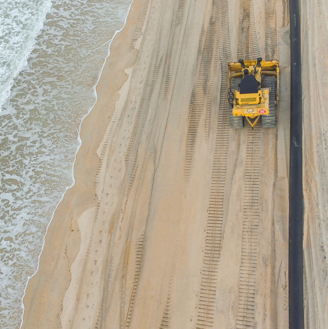 "Beach re nourishment" stock image