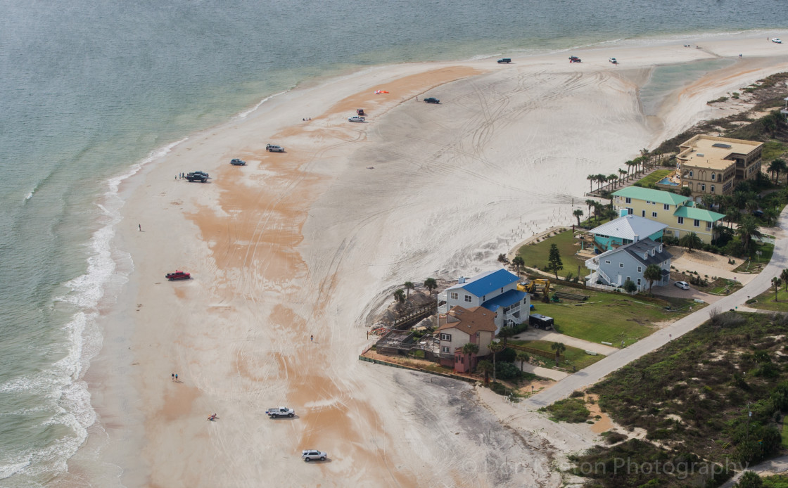 "Saint Augustine beach aerial" stock image