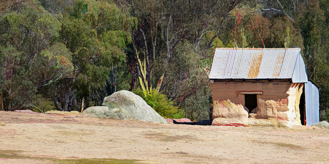 "Mud Brick Shed" stock image