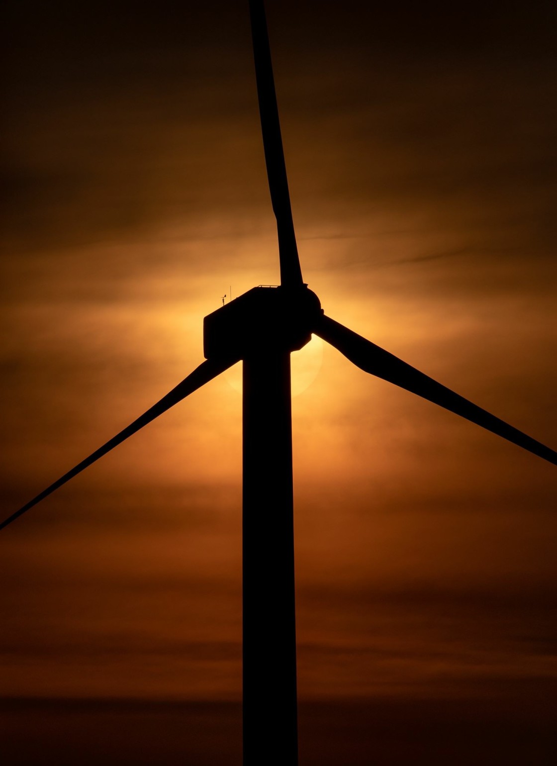 "Windmill sunset" stock image