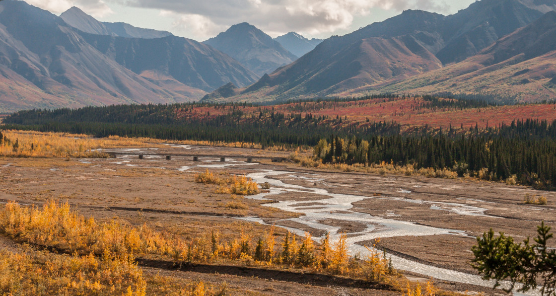 "Alaskan mountain range" stock image