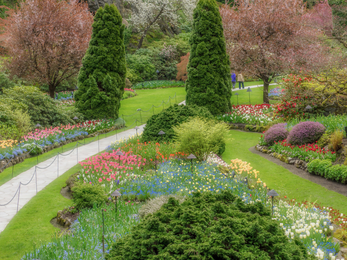 "Garden Walk" stock image