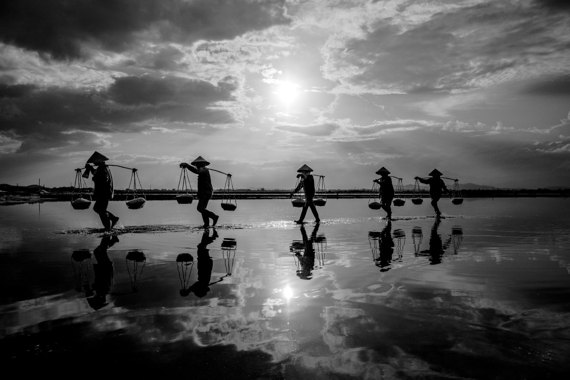 "Salt Harvest" stock image