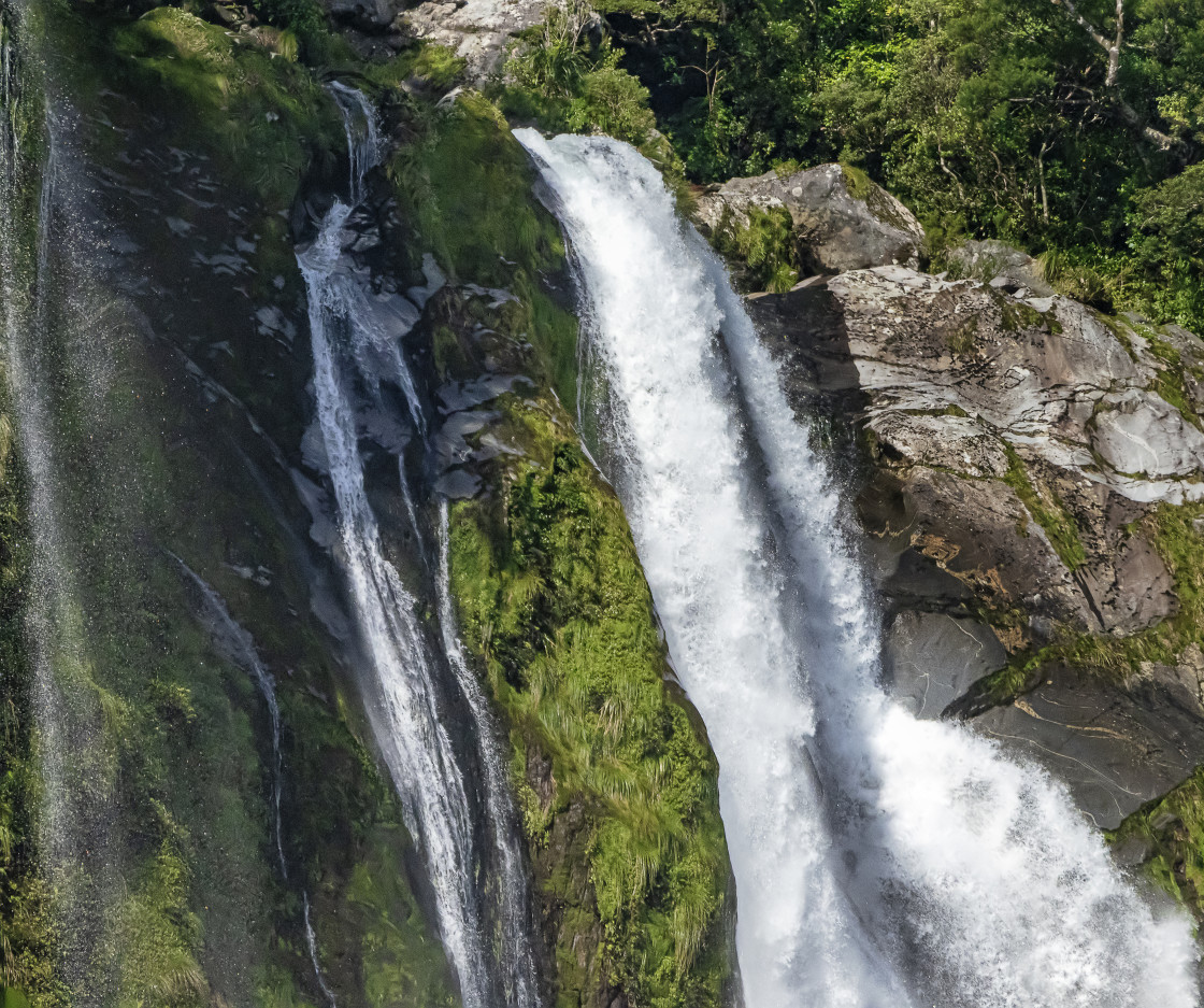 "Lady Elizabeth Bowen Falls - closeup of top" stock image