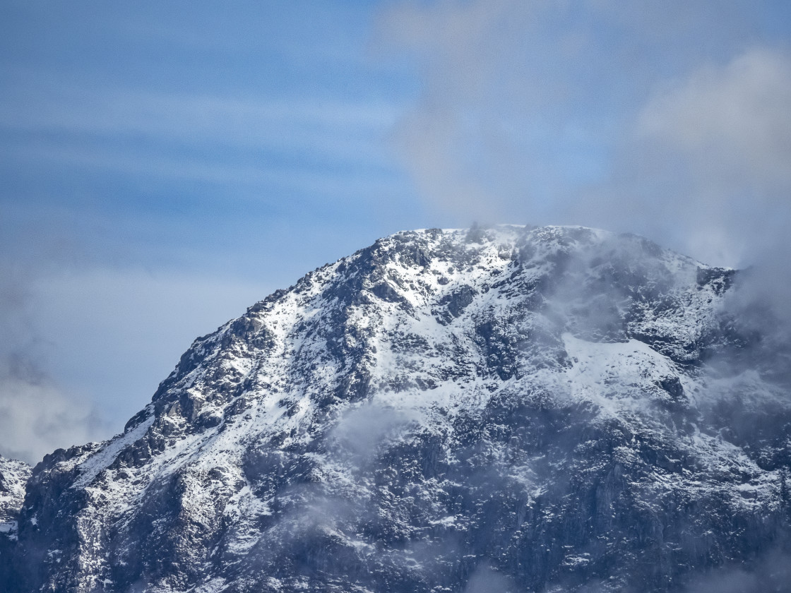 "Snow Capped Peak" stock image