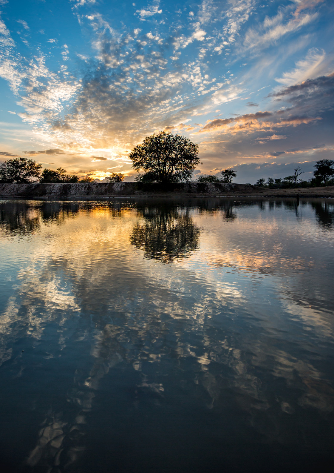 "Dual Clouds" stock image