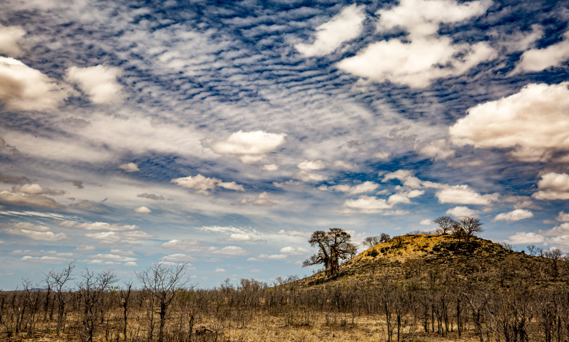 "Sprawling Clouds" stock image