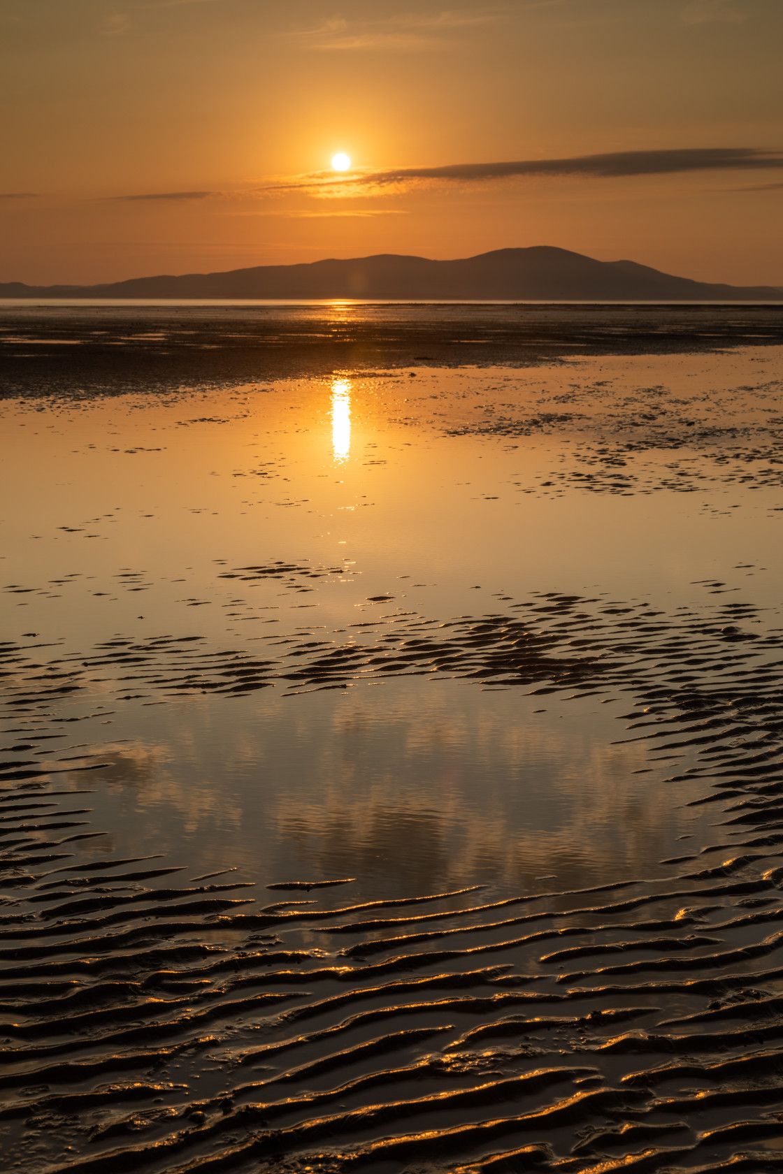 "Waltby Sands Sunset 1" stock image