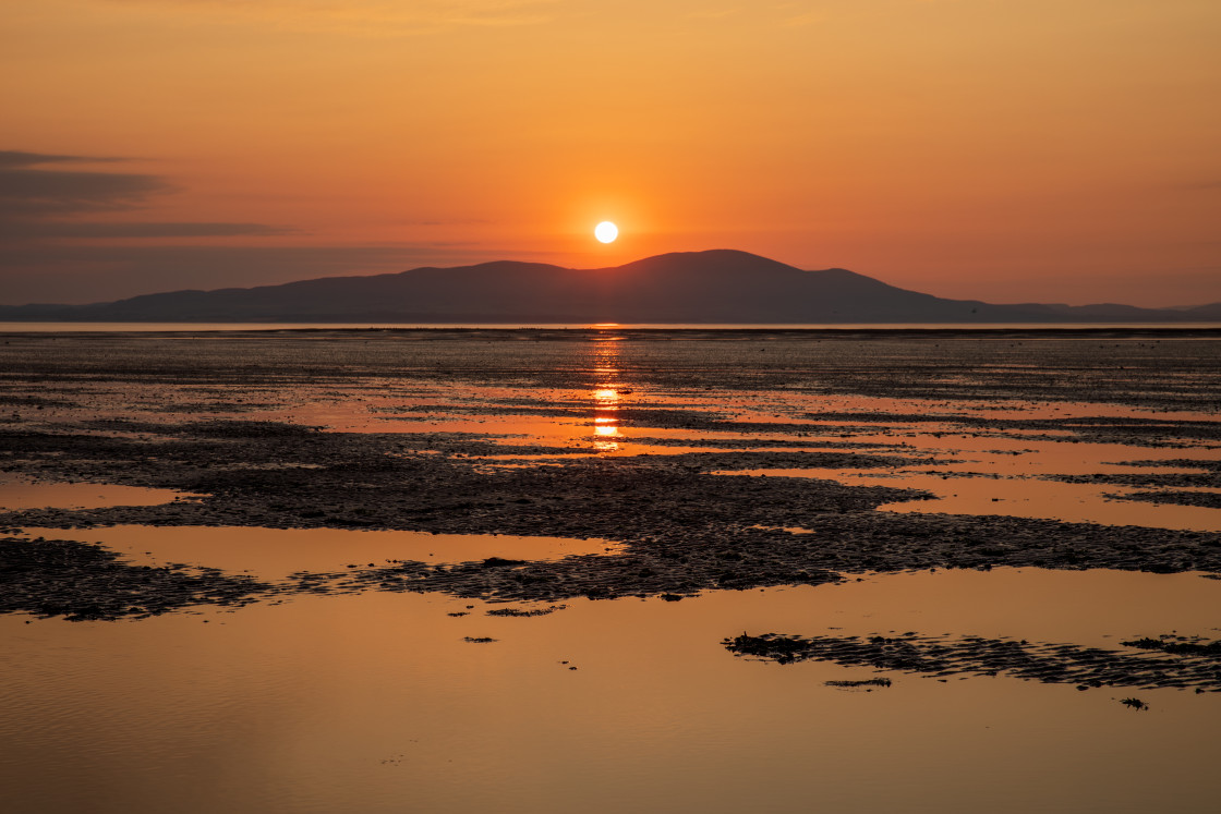 "Waltby Sands Sunset 2" stock image