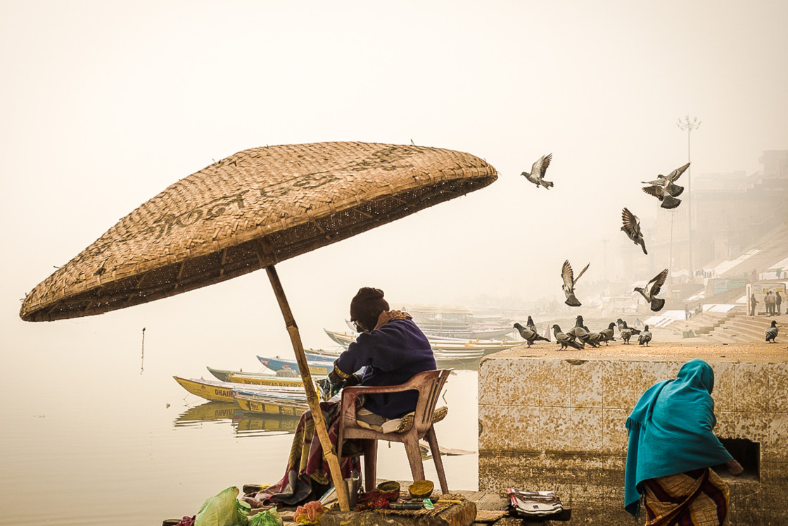 "Varanasi Mornings" stock image