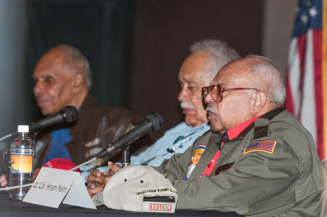 "Tuskegee Airman" stock image