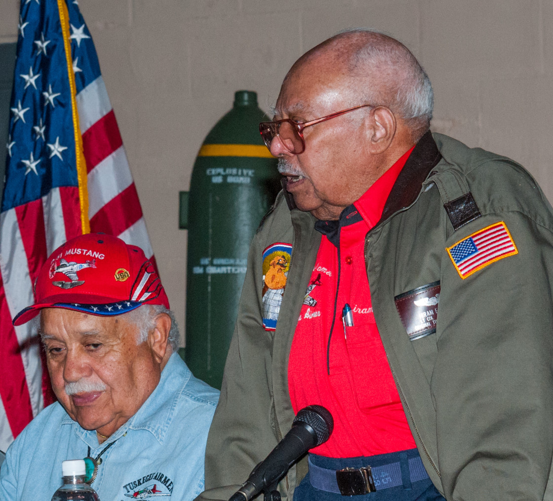 "Tuskegee Airman" stock image