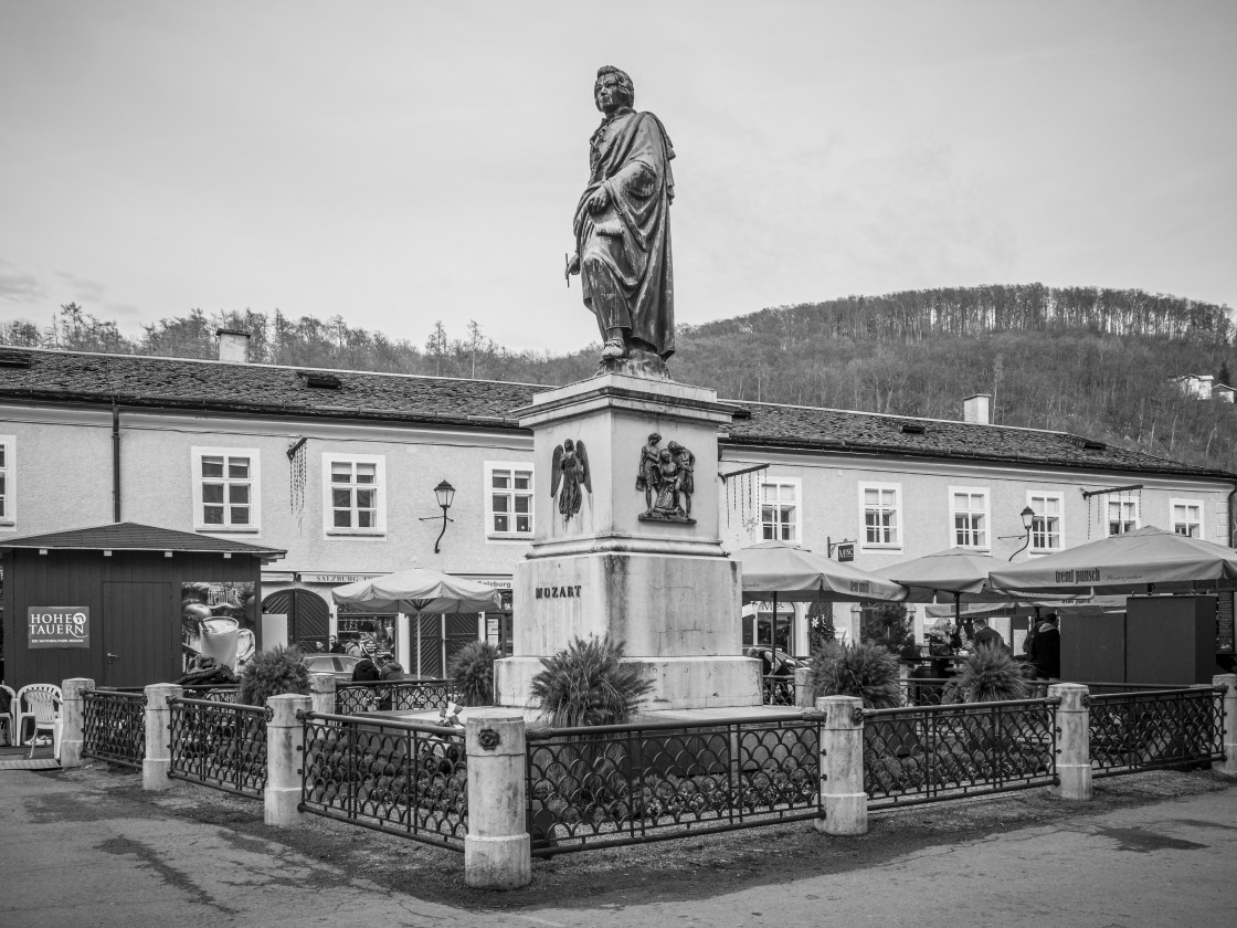 "Plaza de Mozart" stock image