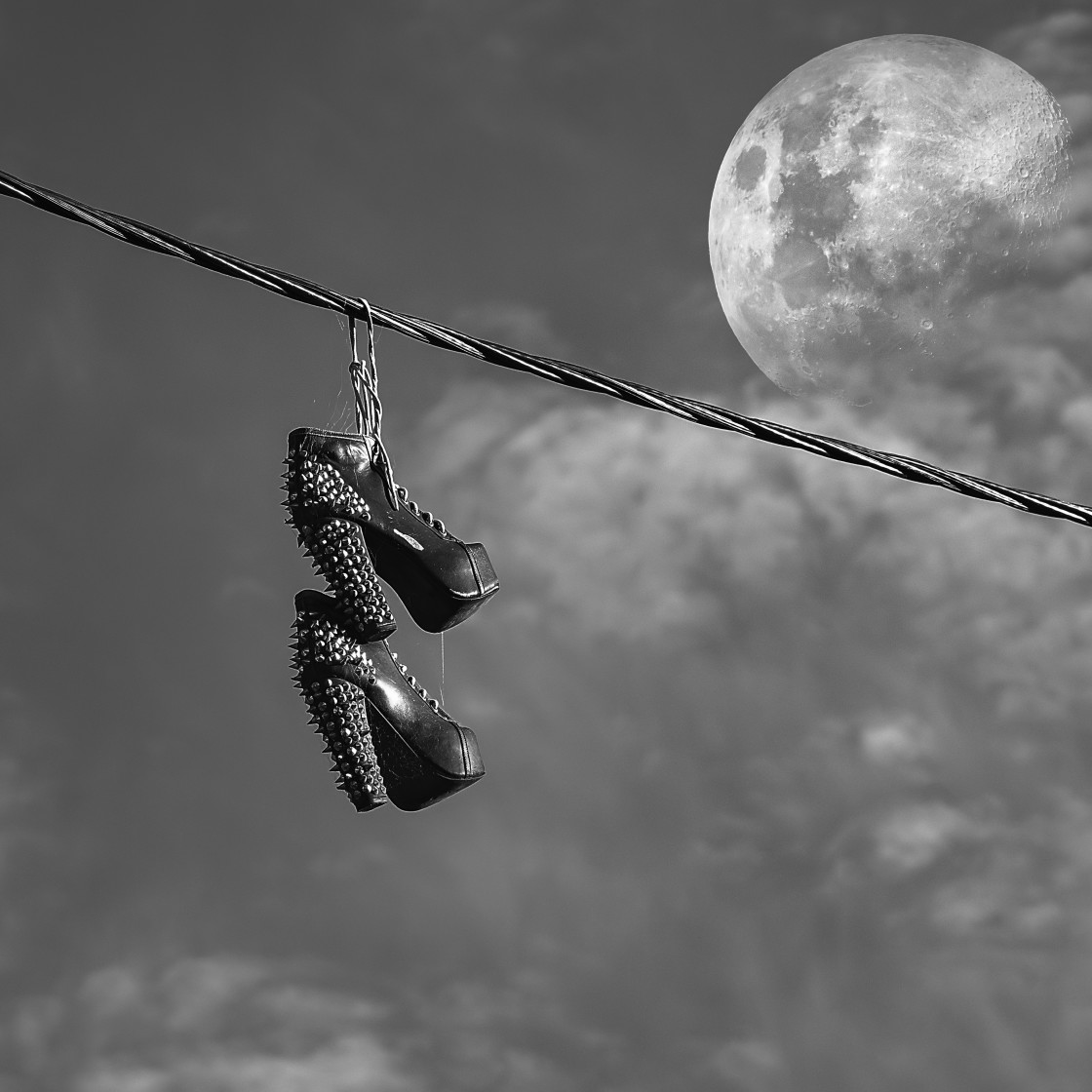 "Moon Boots - Monochrome" stock image