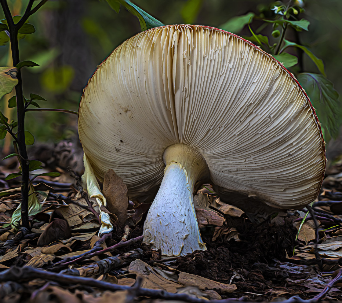 "Under the Fly Agaric" stock image