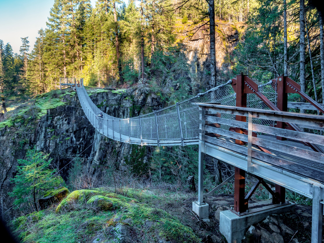 "Suspension Bridge." stock image