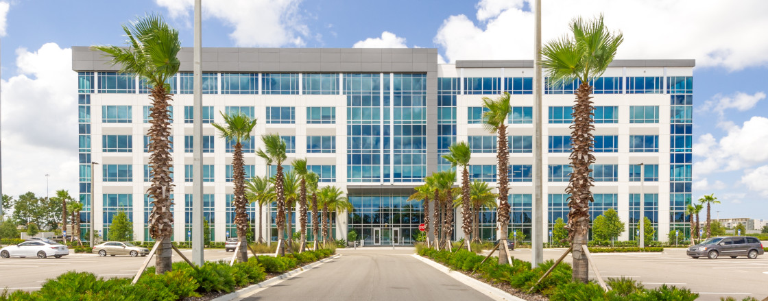 "Corporate building in Jacksonville Florida" stock image