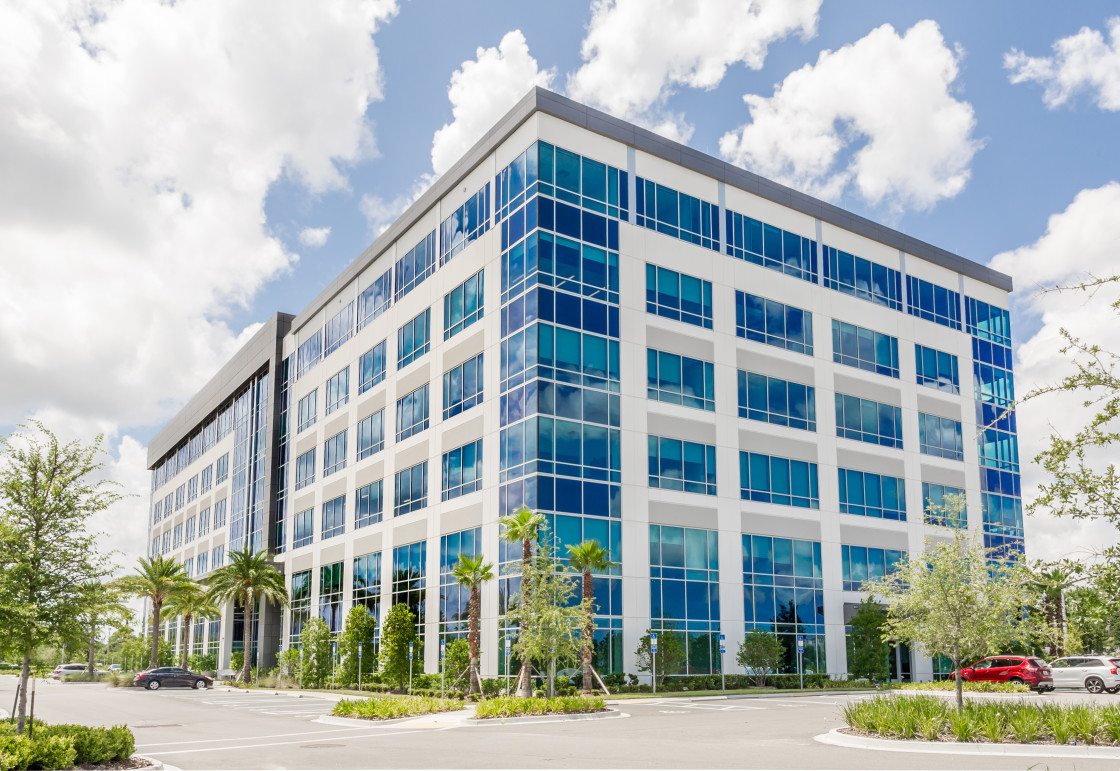 "Corporate building in Jacksonville Florida" stock image