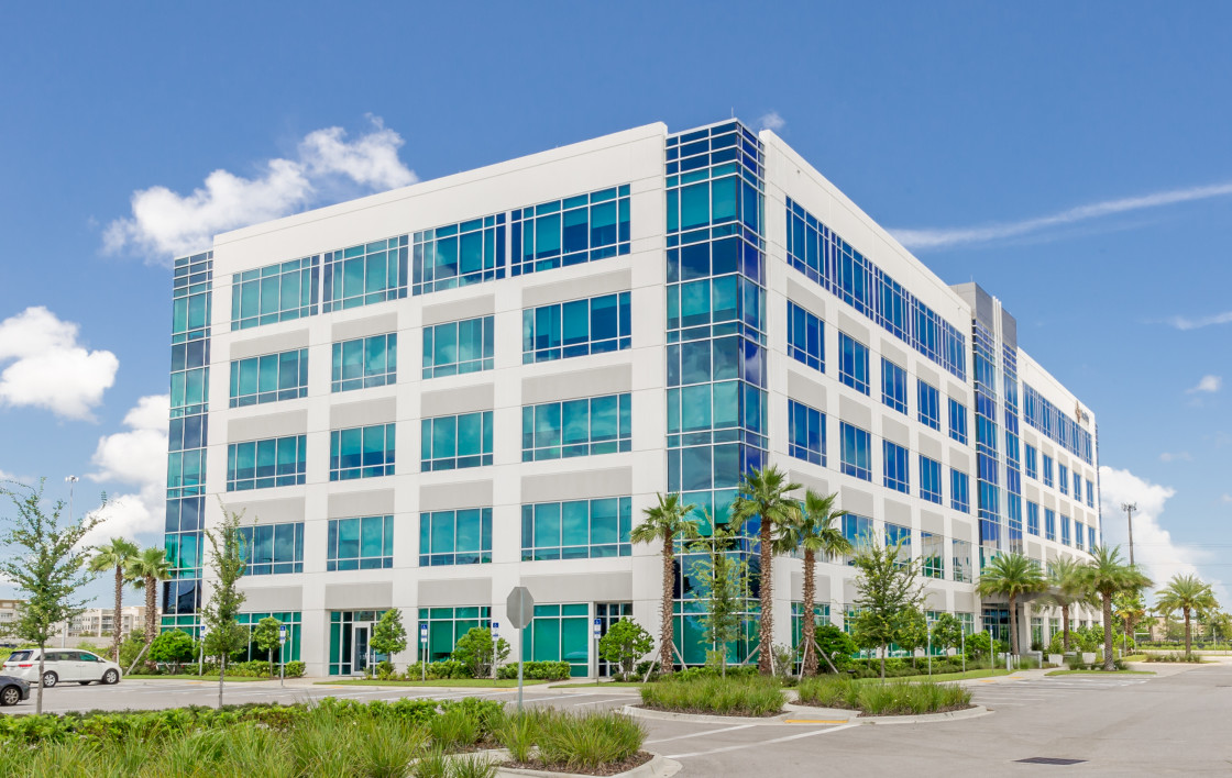 "Corporate building in Jacksonville Florida" stock image