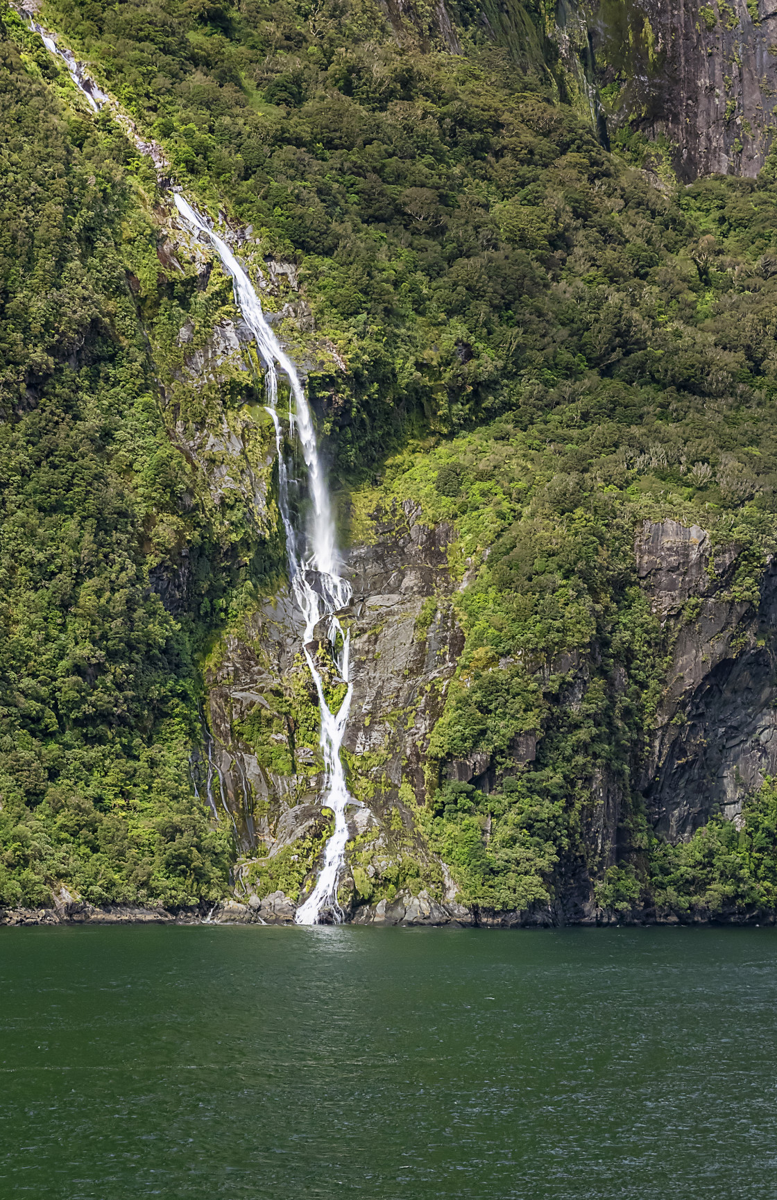 "Ribbon Falls - Milford Sound" stock image