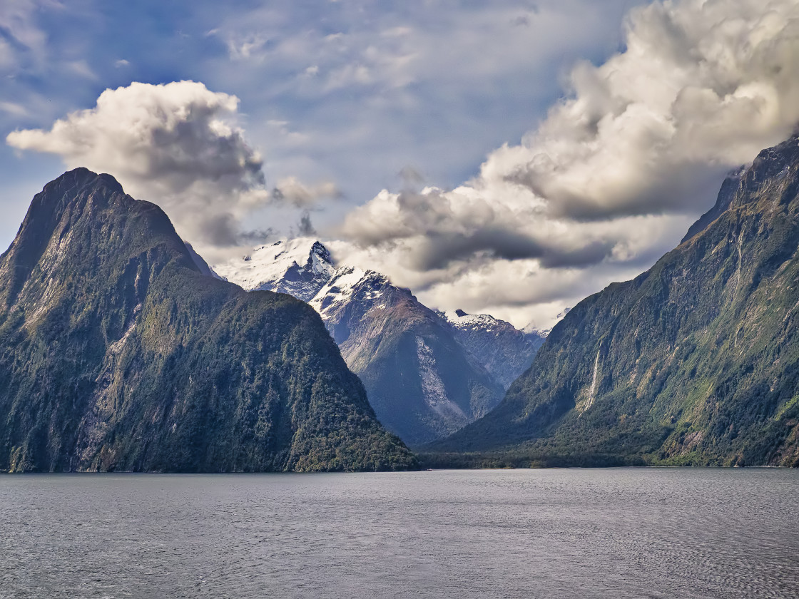 "Cloudscape - Milford Sound" stock image