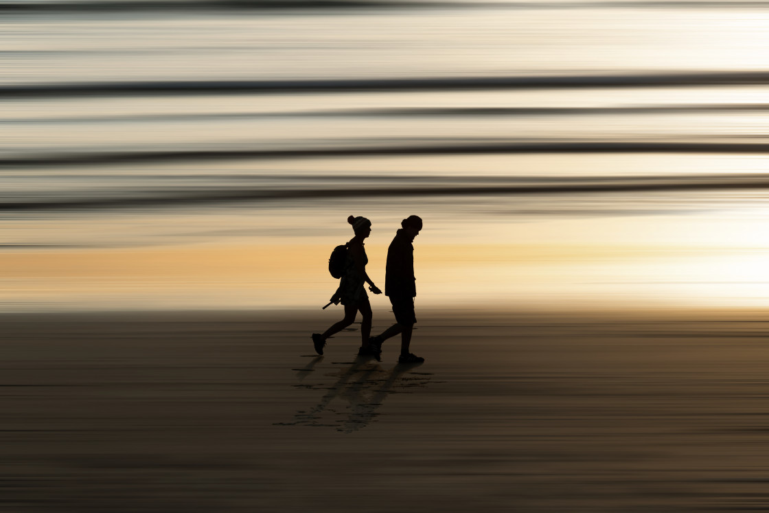 "Evening Stroll" stock image