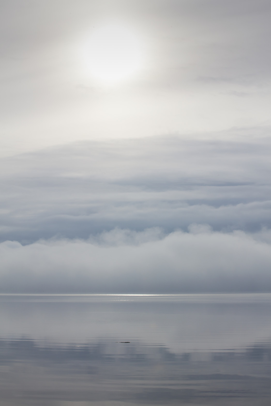 "Fog Bank on River Forth, Scotland" stock image