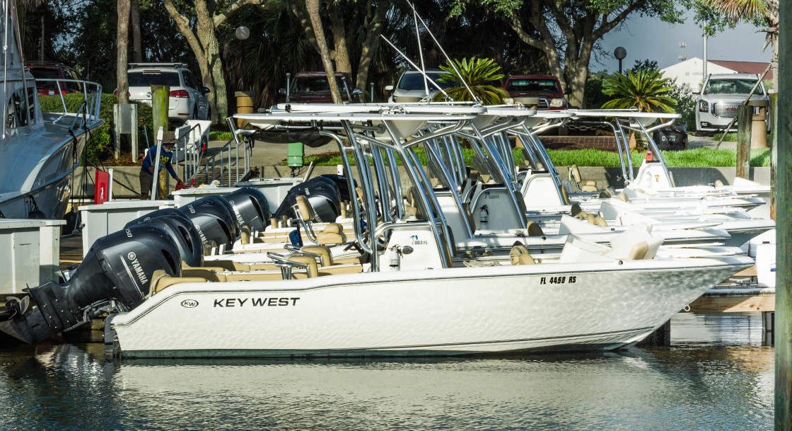 "Key West fishing boats" stock image