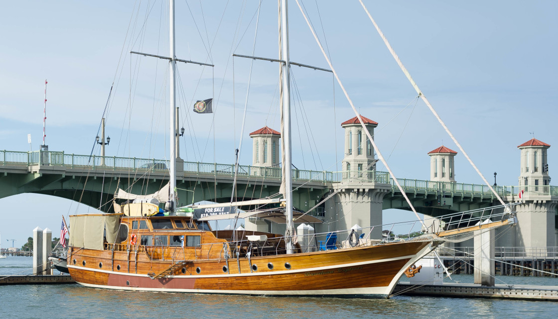 "Sailing yacht - Barcelona Explorer" stock image