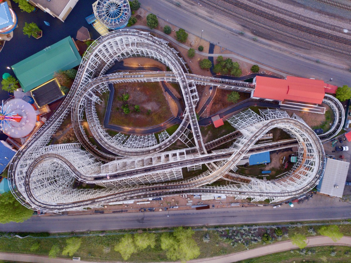 "Roller Coaster 1" stock image