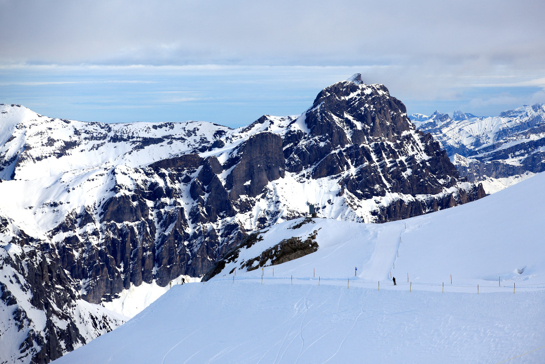 "The Titlis Range, Central Switzerland" stock image