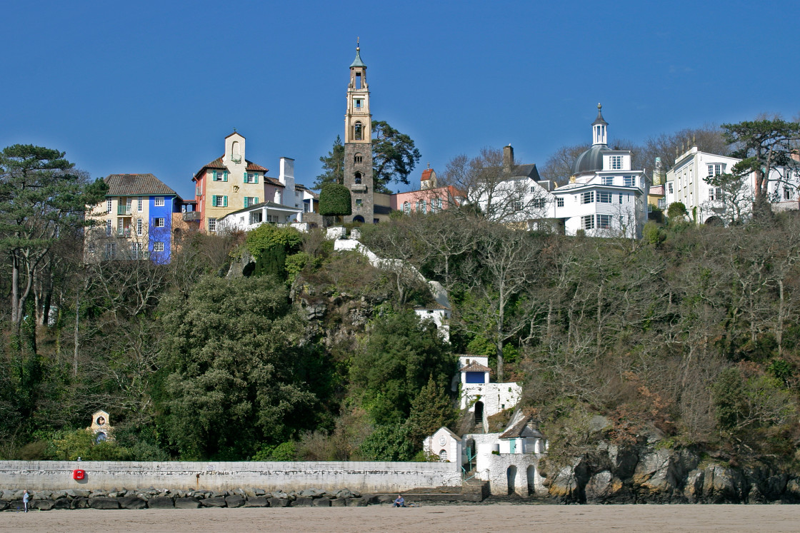 "Portmeirion, Wales" stock image