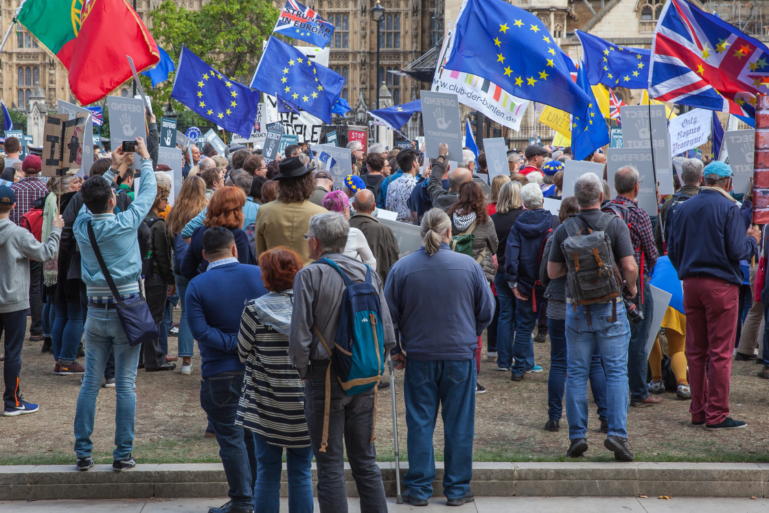 "Brexit - European Union Support Demonstration" stock image