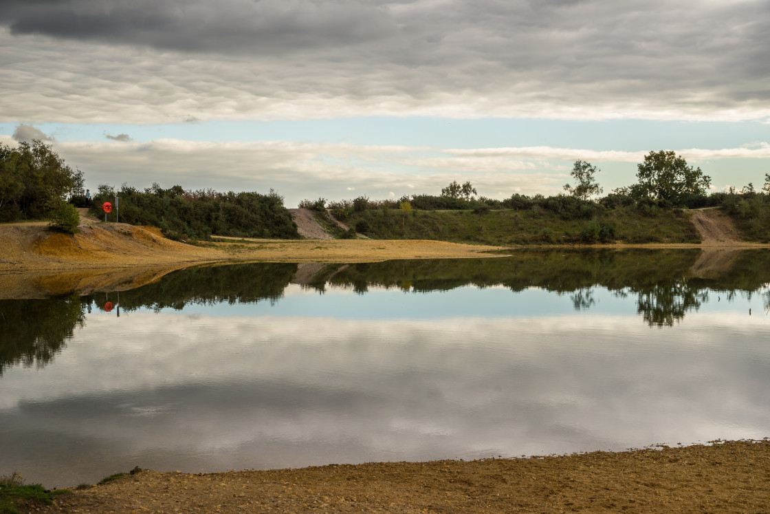 "Caesar's Camp Gravel Pit" stock image