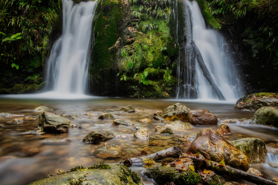 "Glenmalure Waterfall" stock image