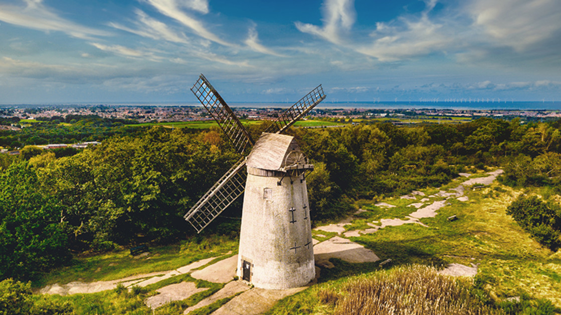 "Bidston Hill Windmill" stock image