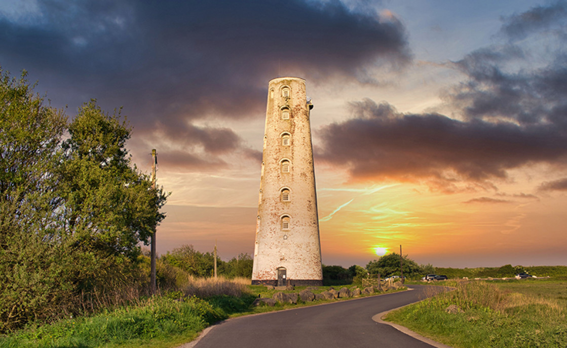 "Leasow Lighthouse" stock image