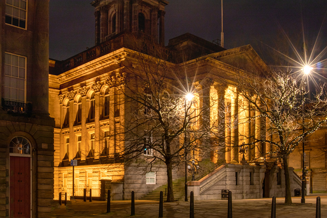 "Birkenhead Townhall" stock image