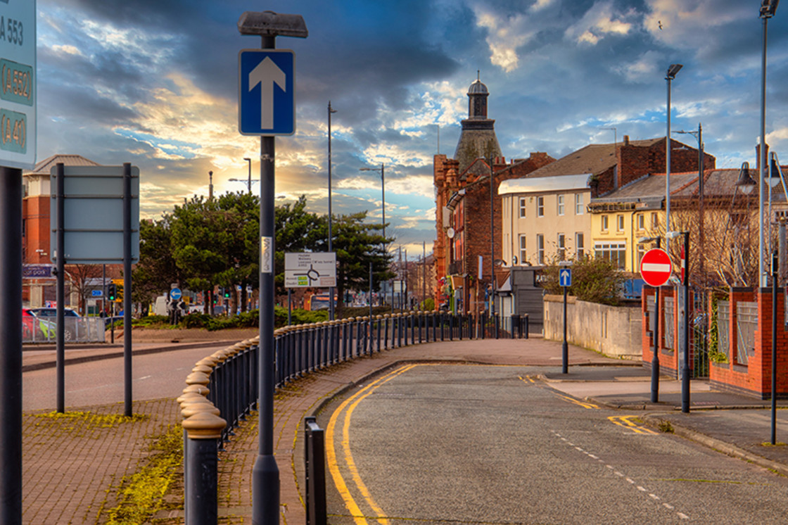 "Birkenhead Town" stock image