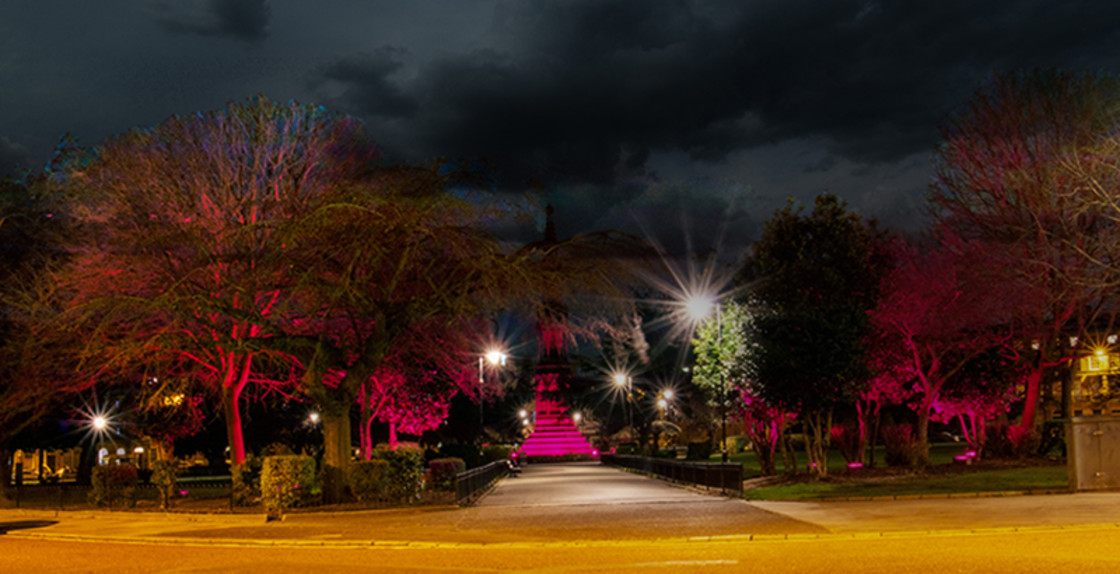 "Hamilton Square Gardens" stock image