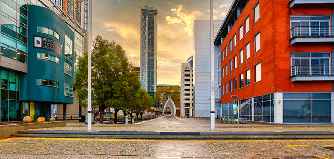 "Princess Dock Liverpool" stock image