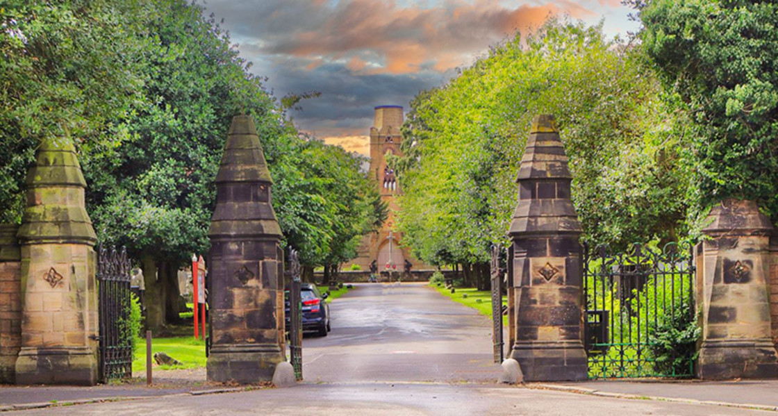 "Flaybrick Memorial Gardens" stock image