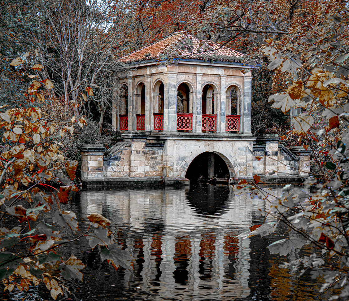 "The Boathouse Birkenhead Park" stock image