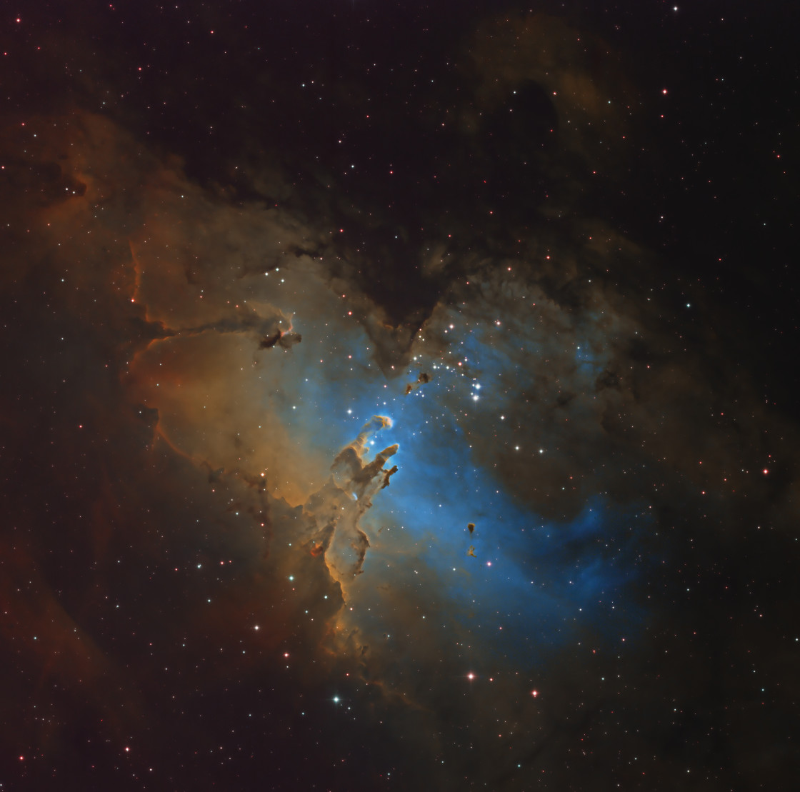 "M16 Eagle Nebula" by Peter Jenkins FRAS - £10.00 "M16 Eagle Nebula" stock image