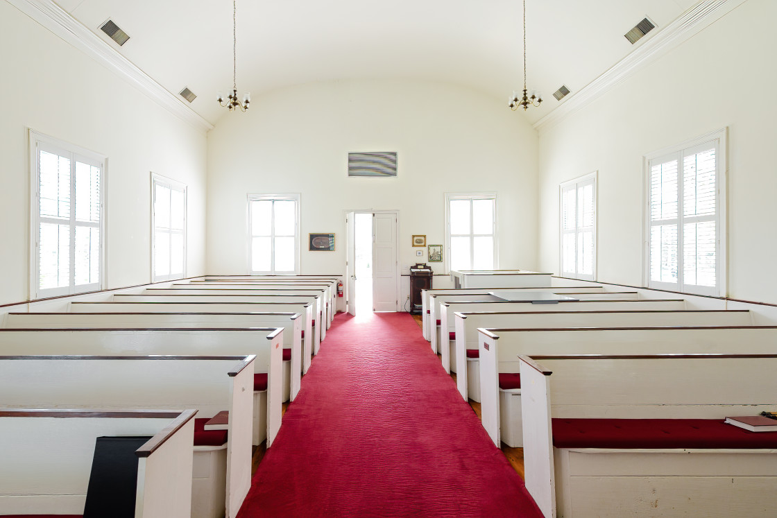 "First Presbyterian Church, St Marys, GA" stock image