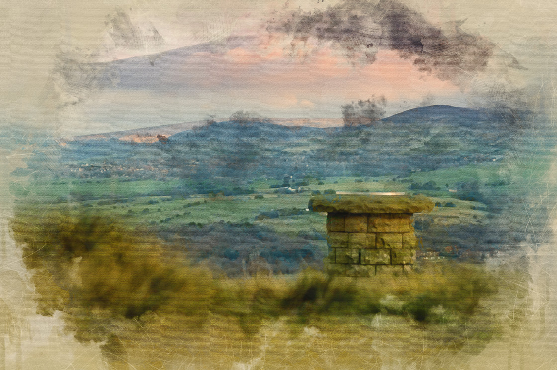 "Werneth Low, Gee Cross" stock image