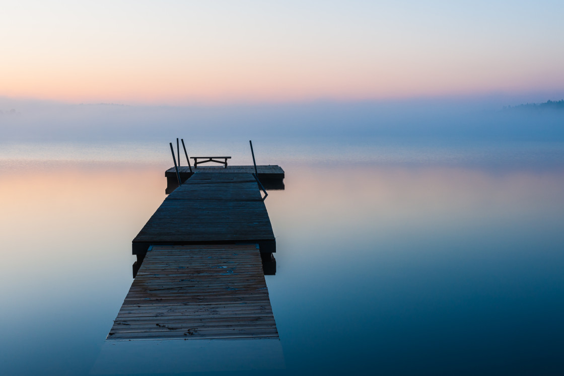 "Floating wooden jetty" stock image