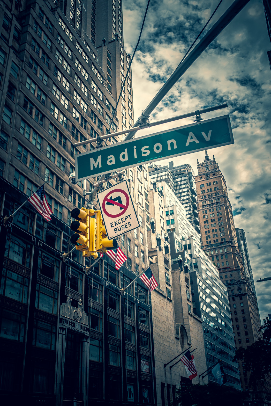 "Madison Avenue" stock image